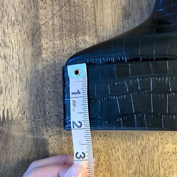 L’intervalle Yaroslav Croco Boots Nior Platform Pointy Toe Knee-High Spain Sz 39 - Picture 10 of 13